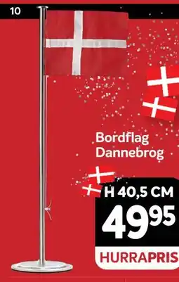 Din Isenkræmmer Bordflag Dannebrog, DKK 49.95 tilbud