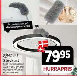 Din Isenkræmmer Støvkost, DKK 79.95 tilbud