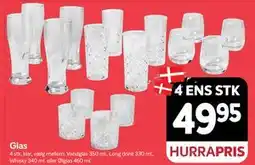 Din Isenkræmmer Glas, DKK 49.95 tilbud
