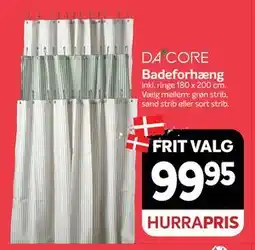 Din Isenkræmmer Badeforhæng, DKK 99.95 tilbud