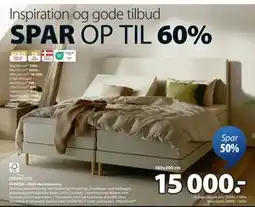 JYSK KUPELVA + RESA elevationsseng, DKK 15000 tilbud