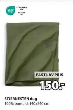 JYSK STJERNESTEN dug, DKK 150 tilbud