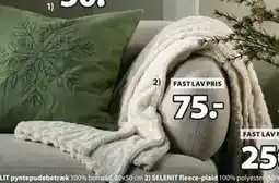JYSK SELENIT fleece-plaid, DKK 75 tilbud