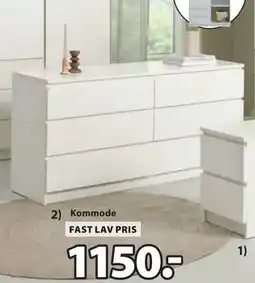 JYSK Kommode, DKK 1150 tilbud