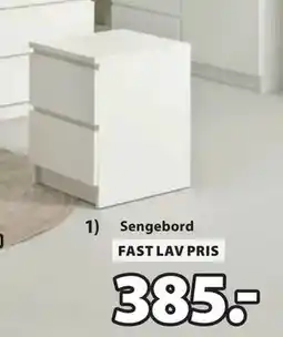 JYSK Sengebord, DKK 385 tilbud