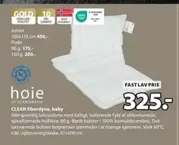 JYSK CLEAN fiberdyne, baby tilbud