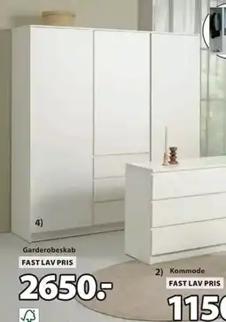 JYSK Garderobeskab, DKK 2650 tilbud
