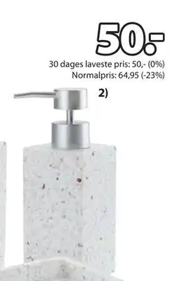 JYSK Sæbedispenser, DKK 50 tilbud