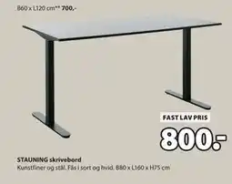 JYSK STAUNING skrivebord tilbud