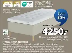 JYSK HORSLA + BRYA boxmadras, DKK 4250 tilbud