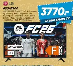 Bilka LG 65UA7300, DKK 3770 tilbud