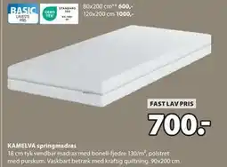 JYSK KAMELVA springmadras, DKK 700 tilbud