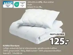 JYSK KUNNA fiberdyne tilbud