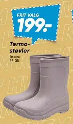 Bilka Termostøvler, DKK 199 tilbud