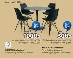 JYSK KLARUP spisebordsstol, DKK 300 tilbud