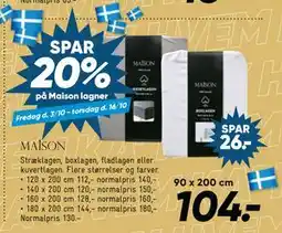 Bilka Spar 20% på Maison lagner tilbud