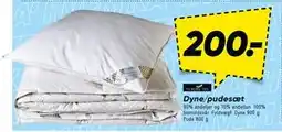 Bilka Dyne/pudesæt, DKK 200 tilbud