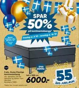 Bilka Spar 50% på kontinentalsenge tilbud