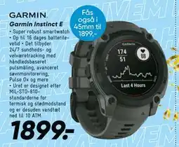 Bilka Garmin Instinct E, DKK 1899 tilbud