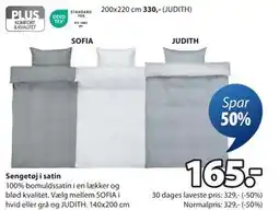 JYSK Sengetøj i satin tilbud