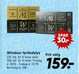 Bilka Windsor fyrfadslys, DKK 159 tilbud