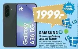 Bilka Samsung Galaxy A36 5G 128GB, DKK 1999 tilbud