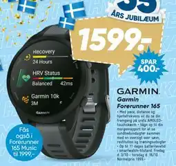 Bilka Garmin Forerunner 165, DKK 1599 tilbud