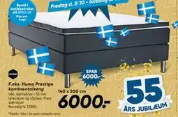 Bilka Huma Prestige kontinentalseng, DKK 6000 tilbud