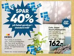 Bilka Debel Touch plisségardin, DKK 162 tilbud