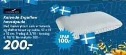 Bilka Kølende Ergoflow hovedpude, DKK 200 tilbud