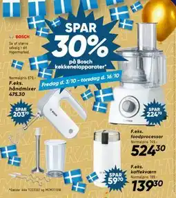 Bilka SPAR. 30% på Bosch køkkenelapparater tilbud