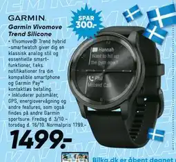 Bilka Garmin Vivomove Trend Silicone, DKK 1499 tilbud