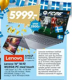 Bilka Lenovo 14” 16:10 WUXGA PC med touch, DKK 5999 tilbud