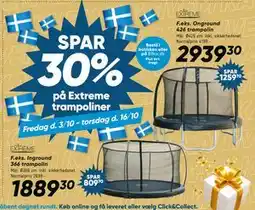 Bilka Spar 30% på Extreme trampoliner tilbud