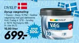 Bilka Dyrup vægmaling, DKK 699 tilbud