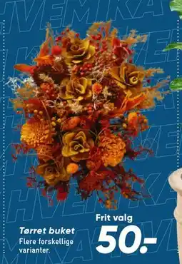 Bilka Tørret buket, DKK 50 tilbud