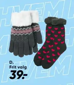 Bilka Handsker eller kæmpe hyggestrømper med plysfor, DKK 39 tilbud