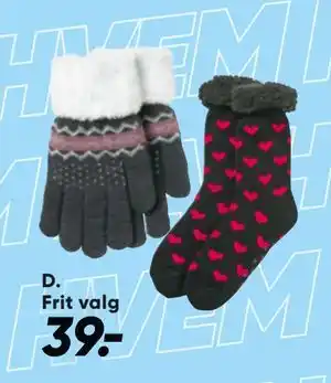 Bilka Handsker eller kæmpe hyggestrømper med plysfor, DKK 39 tilbud