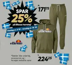 Bilka SPAR 25% på Ellesse herretøj tilbud