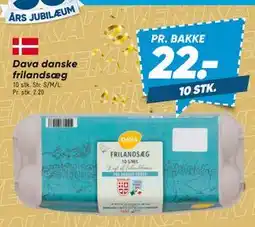 Bilka Dava danske frilandsæg, DKK 22 tilbud