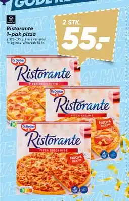 Bilka Ristorante 1-pak pizza, DKK 55 tilbud