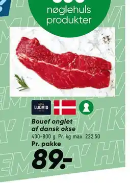 Bilka Bouef onglet af dansk okse, DKK 89 tilbud