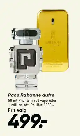 Bilka Paco Rabanne dufte, DKK 499 tilbud