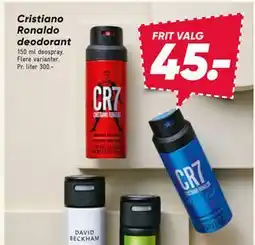 Bilka Cristiano Ronaldo deodorant, DKK 45 tilbud