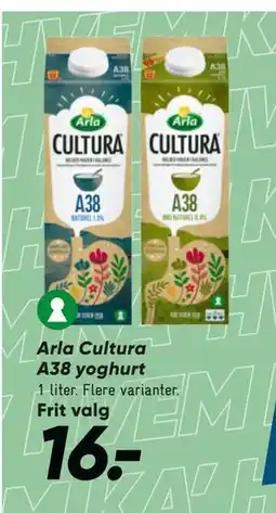 Bilka Arla Cultura A38 yoghurt, DKK 16 tilbud