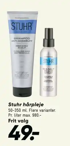 Bilka Stuhr hårpleje, DKK 49 tilbud