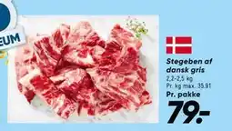 Bilka Stegeben af dansk gris, DKK 79 tilbud