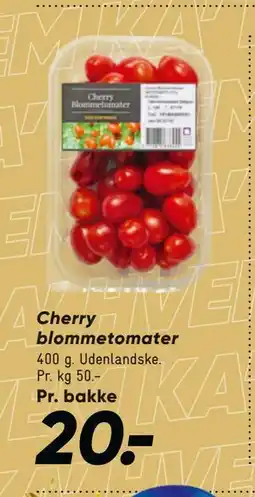 Bilka Cherry blommetomater, DKK 20 tilbud