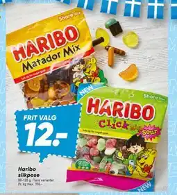 Bilka Haribo slikpose, DKK 12 tilbud