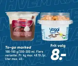 Bilka To-go marked, DKK 8 tilbud